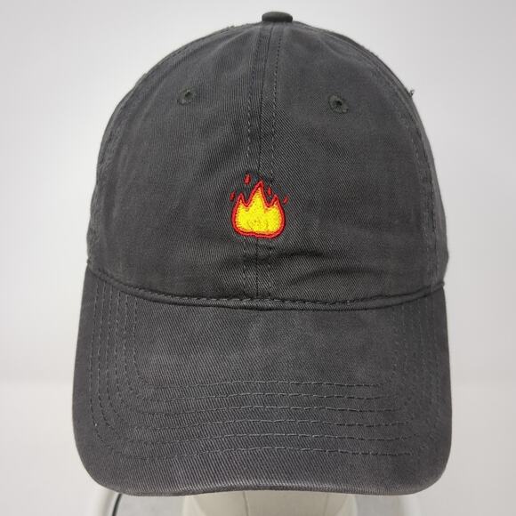 North & Acrux Slideback Baseball Cap Gray One Size Adjustable Cotton Embroidered - Picture 2 of 9